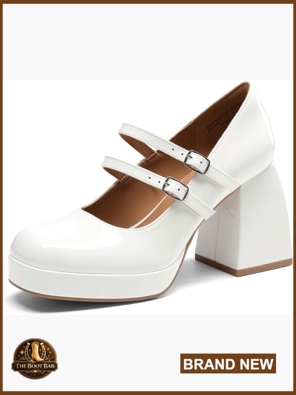 Platform Mary Jane Chunky Heels Double Strap Square Toe Dress Pumps Y2K Shoes